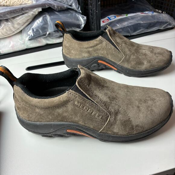 Merrell Jungle Moc Gunsmoke Suede Leather Slip On Performance Shoe Women’s 8.5 - Picture 6 of 11